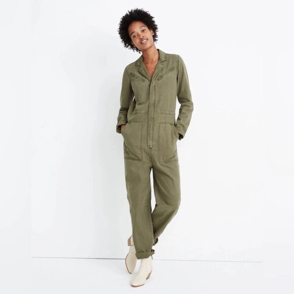 Madewell Flight Suit Coverall Women's Jumpsuit AE794 - Picture 1 of 5